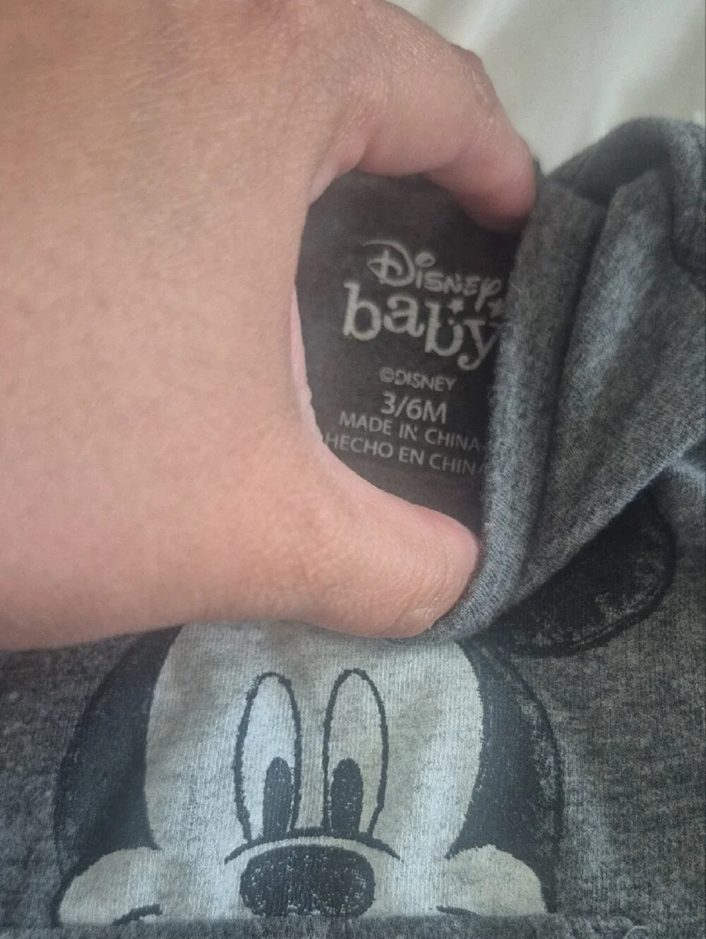 Disney Gray Mickey Mouse Short Sleeve One-Piece